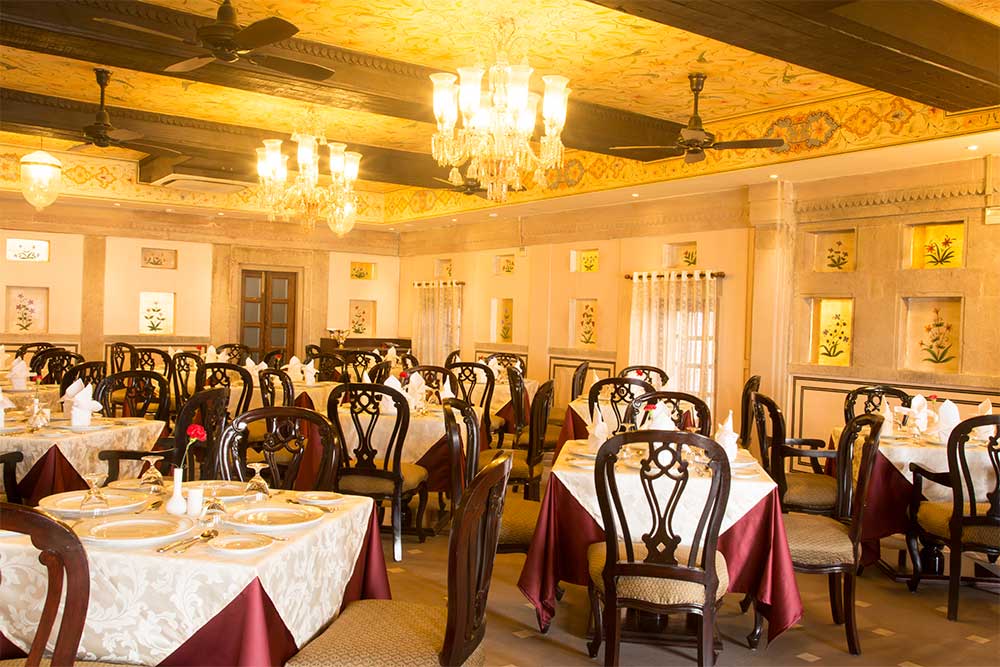 Restaurant, Brijrama Palace, Varanasi, Indien Reise