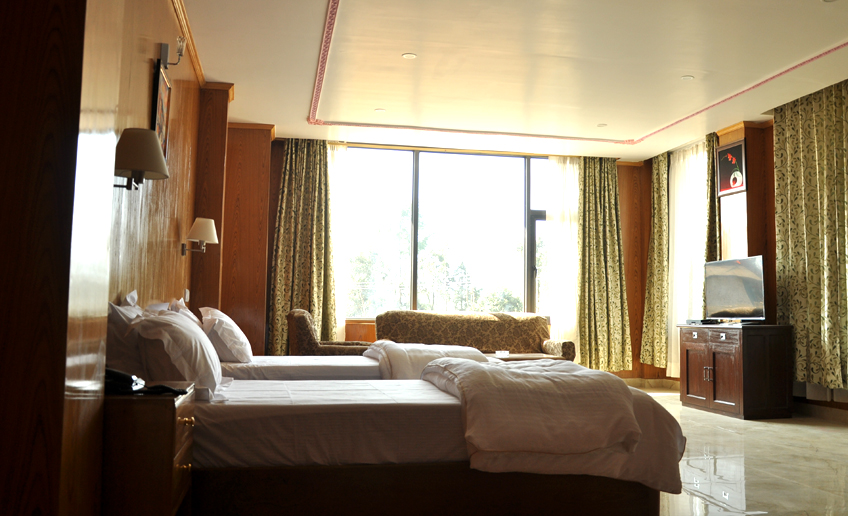 Doppelzimmer, Hotel Yangzom, Tawang, Indien Rundreise
