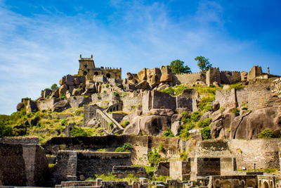 Golkonda Fort in Hyderabad, Indien Reise
