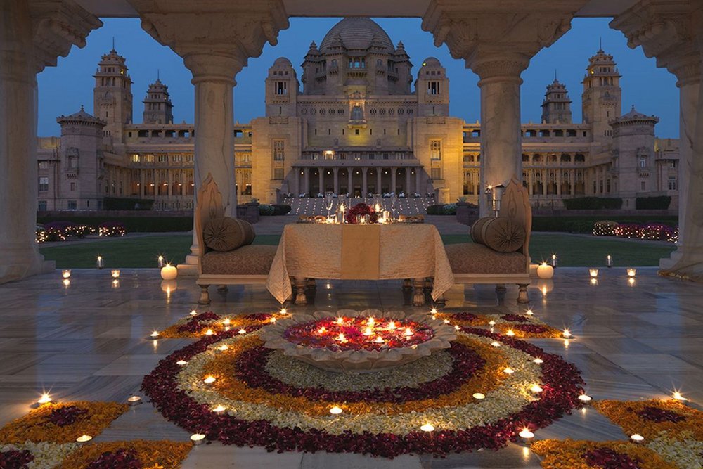 Dinner, Umaid Bhawan Palace, Jodhpur, Indien Reisen