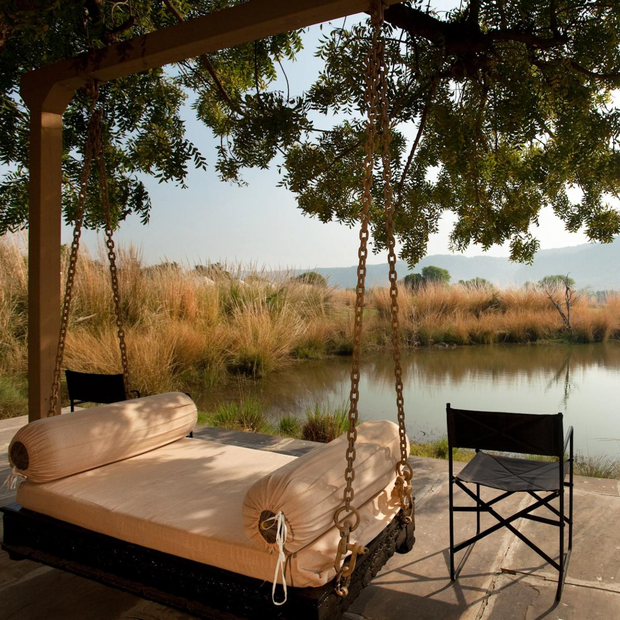 Schaukel, Khem Villas, Ranthamborge, Indien Rundreise