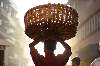 morgendliches Treiben in Mumbai, Indien Reise