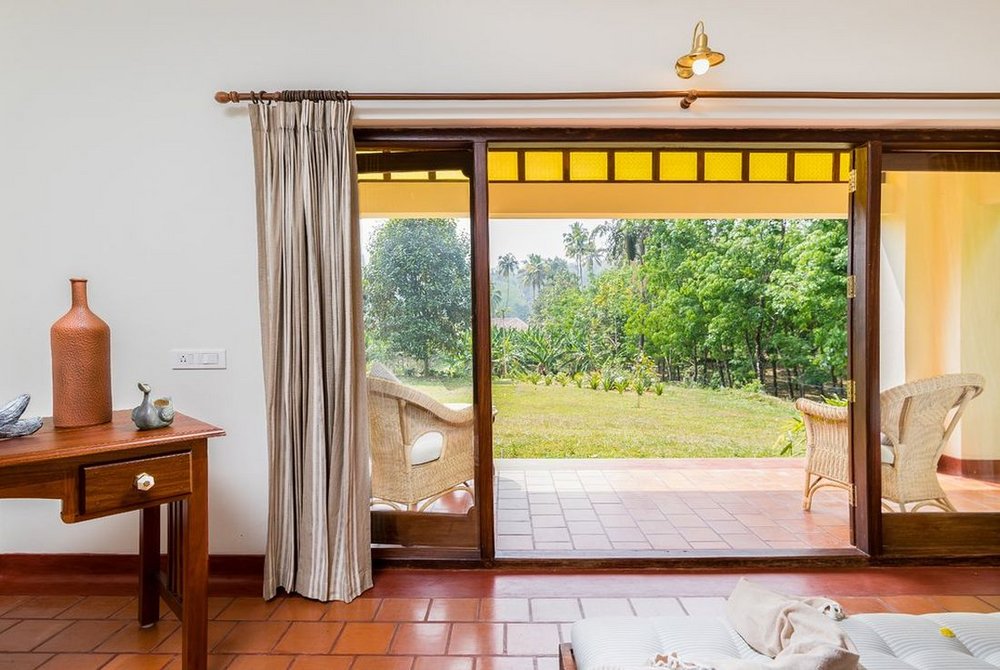 Balkon, Windmere River House, Hotel, Slow Travel, Kerala, Indien Rundreise