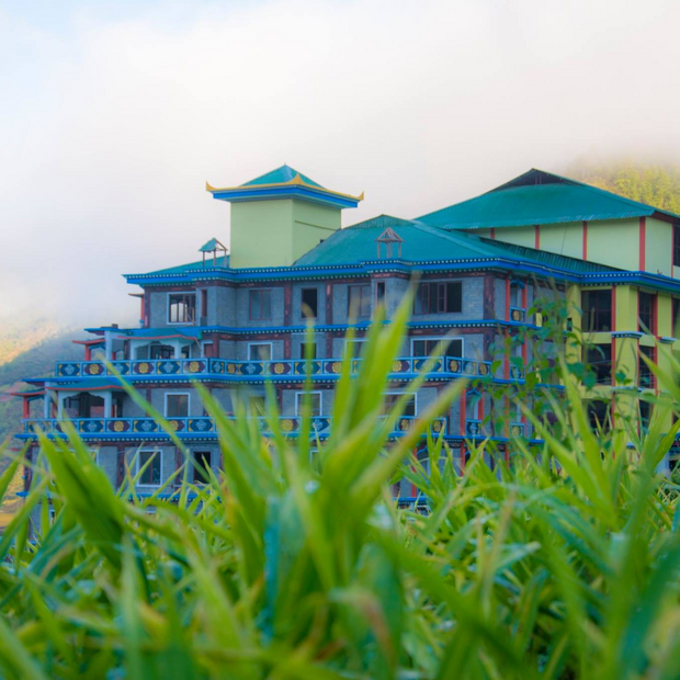 Ausblick, Norphel Retreat, Dirang, Indien Rundreise