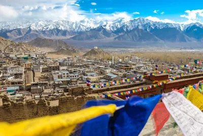 Blick auf Leh, Indien Luxusreise, Himalaya