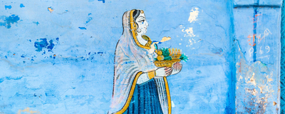 Wandmalerei Jodpur, Indien Reise