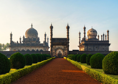 Ibrahim Rauza Grab in Bijapur, Indien Reise