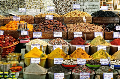 Gewürzmarkt in Indien, Indien Rundreise