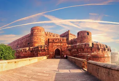 Fort Agra, Red Fort, Haupteingang, Indien Reise