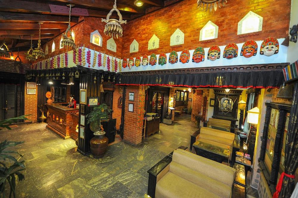 Eingangsbereich, Hotel Heritage Bhaktapur, Nepal Rundreise