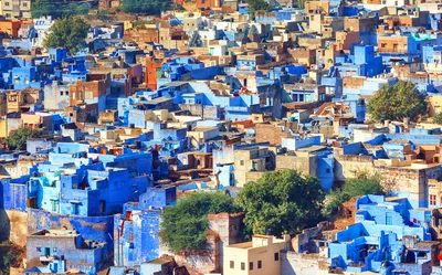 Blaue Stadt, Jodhpur, Indien Rundreise