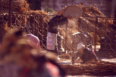 Frauen im Bungamati Dorf, Nepal, Indien Kombinationsreise
