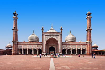 Masjid Moschee, Alt Delhi, Indien Reise, Tageslicht