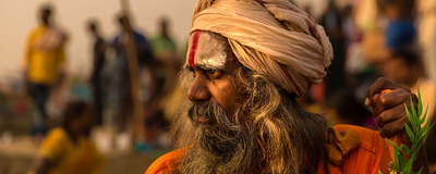 Sadhu, Varanasi, Indien Rundreise