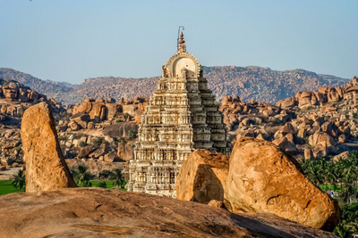 Virupaksha Tempel in Hampi, Indien Reise