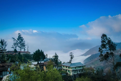 Ausblick von Bomdilla, Arunachal Pradesh, Ostindien Reise, Natur