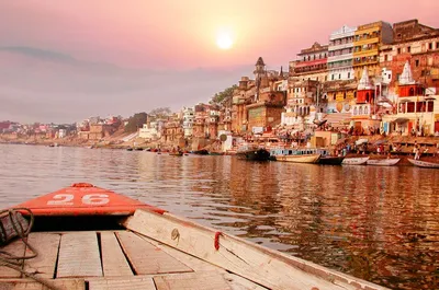 Bootsfahrt, Varanasi, Indien Rundreise