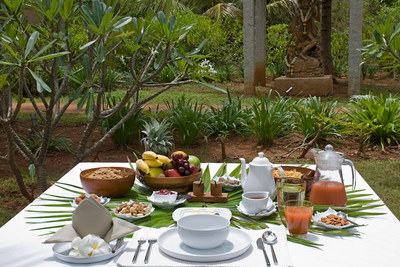 Frühstück, Shreyas Yoga Retreat, Indien Reise, Essen