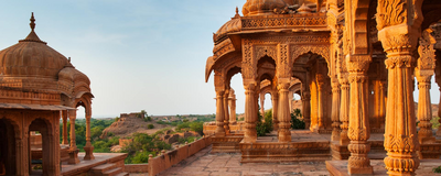 Chhatris, Jaisalmer, Rajasthan, Indien Rundreise