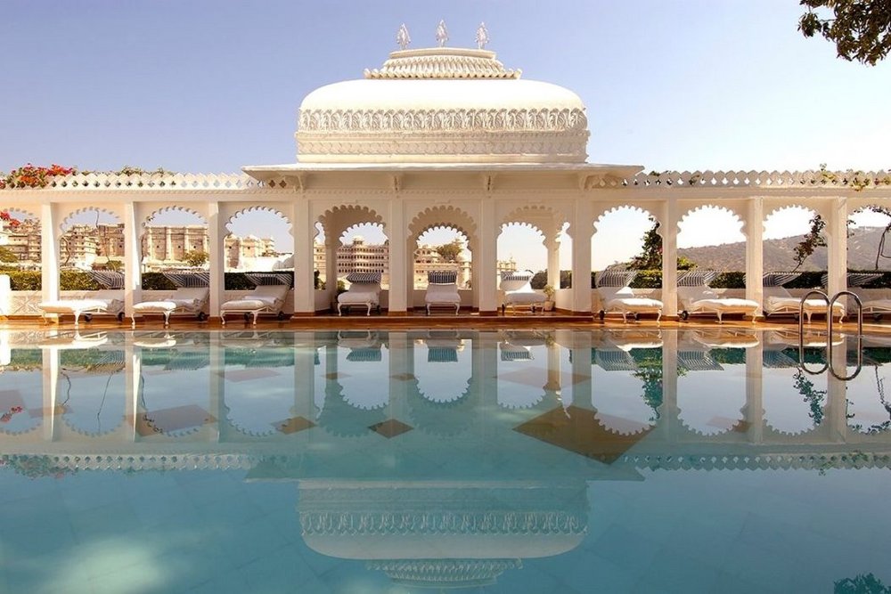 Swimmingpool, Hotel Taj Lake Palace, Udaipur, Indien Reisen