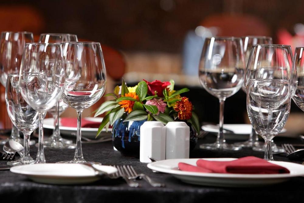 Tischgedeck, Hotel Heritage Bhaktapur, Nepal Rundreise