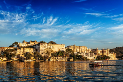 Pichola See, Udaipur, Indien Reise, Stadtpalast