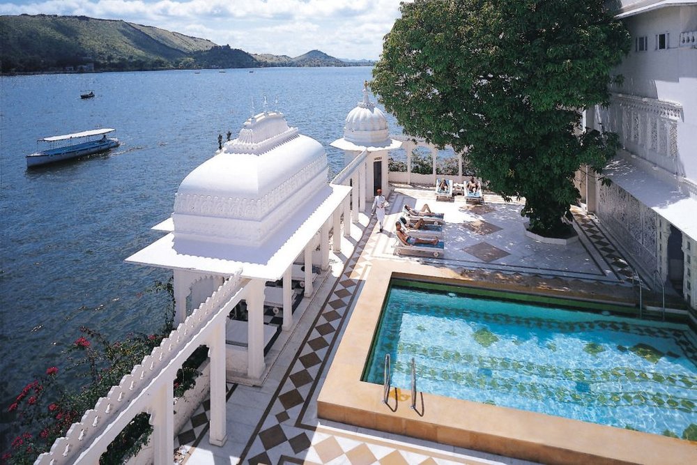 Pool, Hotel Taj Lake Palace, Udaipur, Indien Reisen