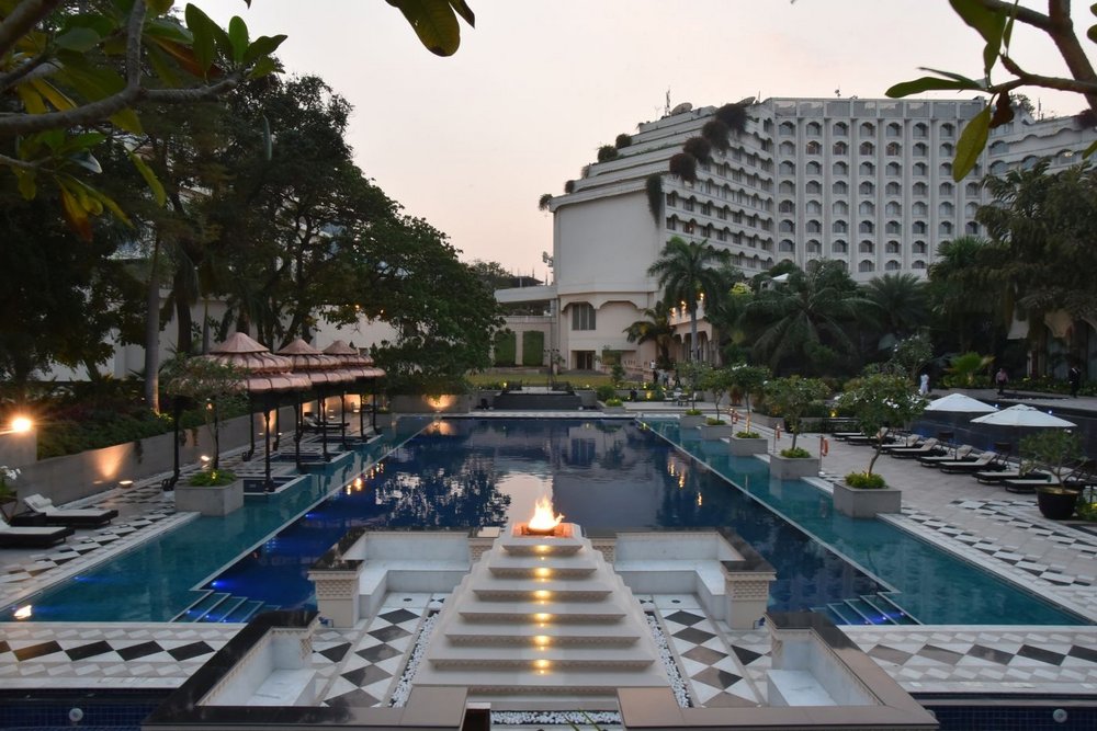 Poolbereich, Hotel Taj Krishna, Hyderabad, Indien Reisen