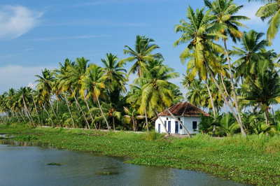 Backwaters bei Kumarakom, Indien Reise