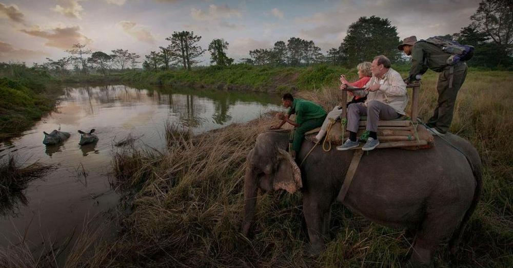 Elefantenreiten, Kasara Resort, Chitwan National Park, Nepal Rundreise