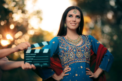Bollywood Schauspielerin, Indien Rundreise