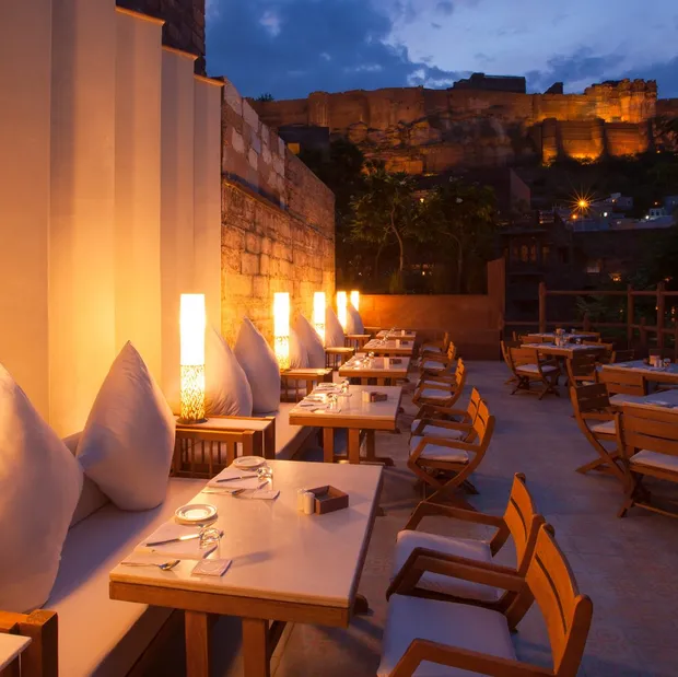 Abendstimmung, RAAS Jodhpur, Indien Reise