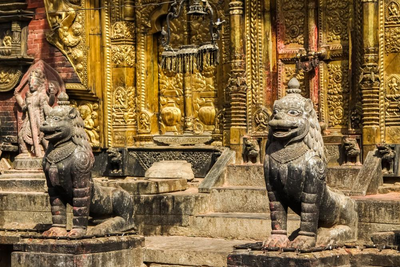 Changu Narayan Hindu Tempel, Kathmandu, Nepal Rundreise