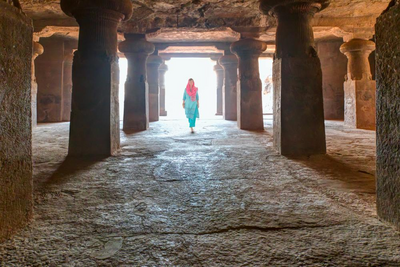 Mystisches Elephanta, Mumbai, Indien Rundreise, Einheimische